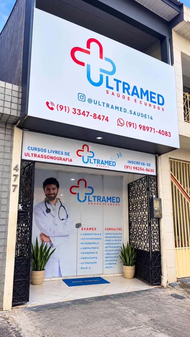Fachada da Ultramed Saúde, número 477 da Travessa 14 de Março, em Belém